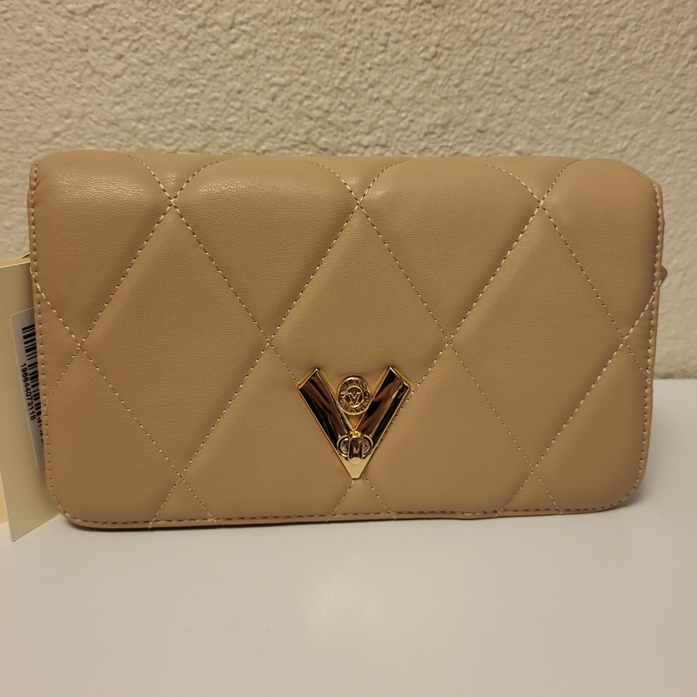 NWT Valentino Orlandi Tan Vegan Leather Handbag